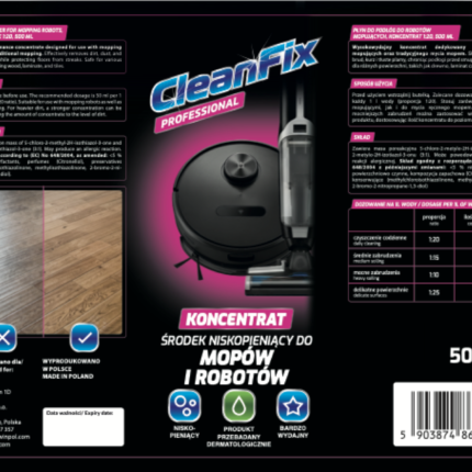 Płyn do podłóg, do robotów mopujących, koncentrat 120, 500 ml (2096611)