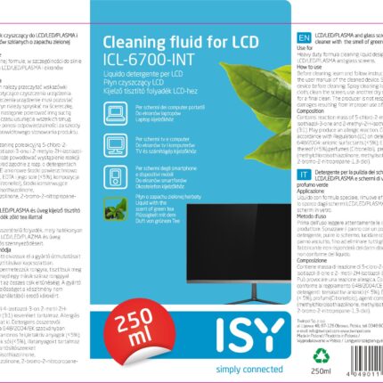 Środek czyszczący do LCDLEDOLED, 250 ml, zielona herbata (ICL-6700-INT)