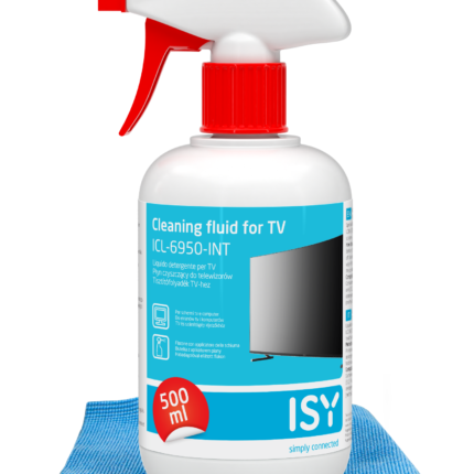 Zestaw czyszczenia do ekranów TABLETSMARTFONLCDPLASMA płyn 500 ml + mikrofibra 30x30 cm (ICL-6825-INT)