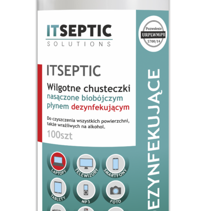 ITSEPTIC Nawilżane chusteczki do czyszczenia i dezynfekcji powierzchni, 100 szt (RE02261)